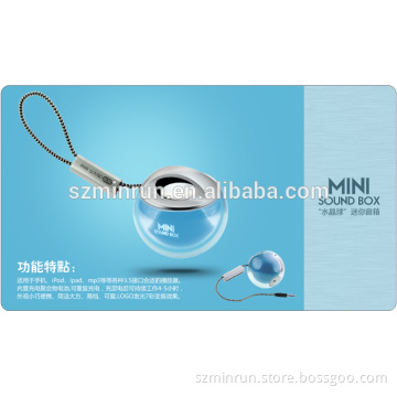 Many colors for choosing Mini Crystal Ball Bluetooth speaker